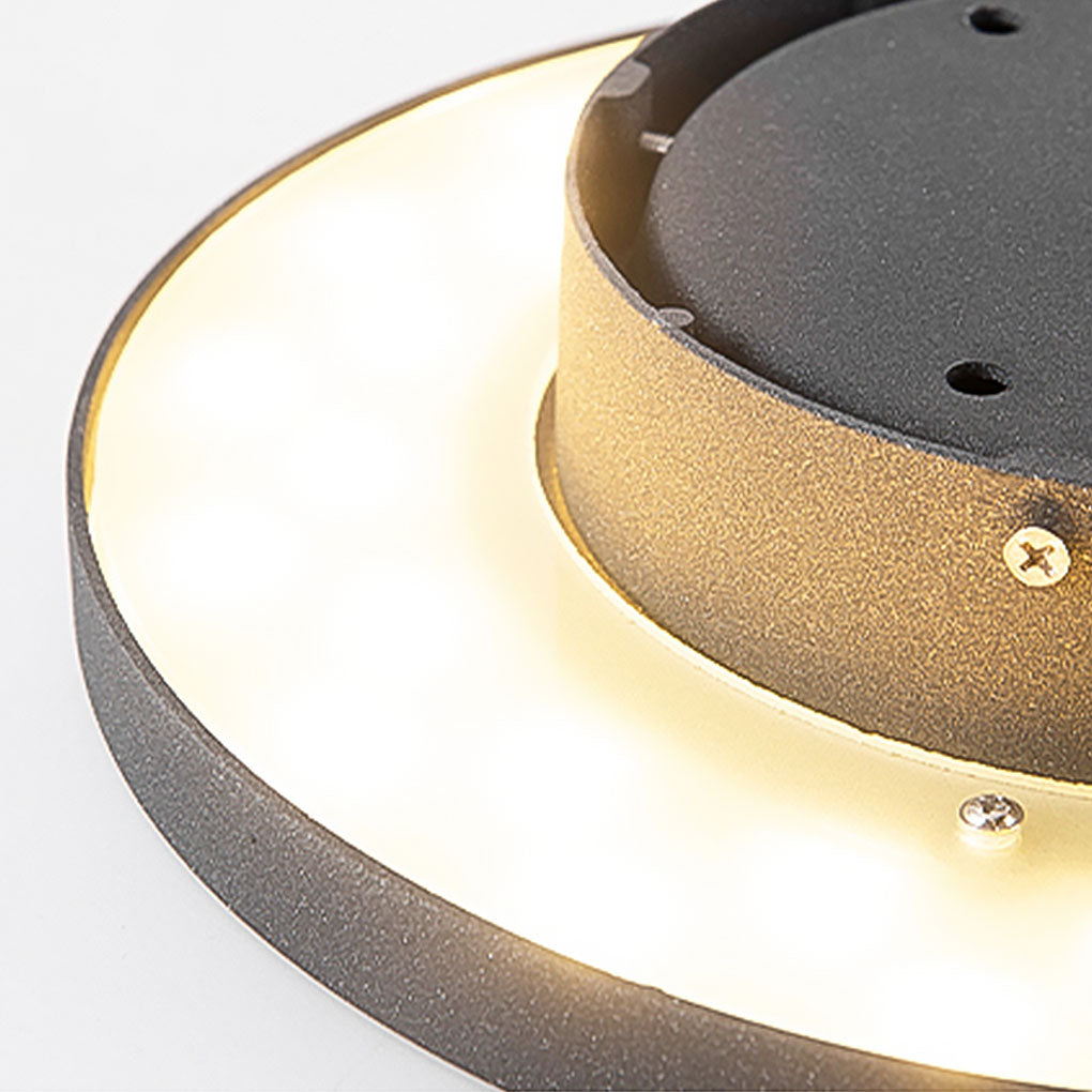 Flat Disc Solar Ground Lights for Garden Pathways – Waterproof LED Outdoor Landscape Fixtures