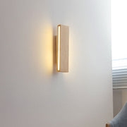 Natural Wood LED Wall Sconce – Minimalist Linear Accent Light