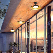 Industrial LED Outdoor Ceiling Light – Weatherproof Porch and Patio Fixture