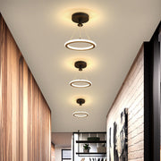 Halo Ring Semi-Flush Ceiling Light – Modern LED Circular Ceiling Fixture