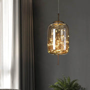 Aurora Cluster Glass Pendant Light – LED Modern Hanging Ceiling Fixture for Living Room