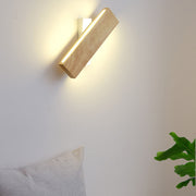 Natural Wood LED Wall Sconce – Minimalist Linear Accent Light