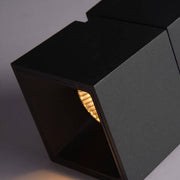 Modern Adjustable Cube LED Ceiling Light – Semi-Flush Rotatable Aluminium Fixture