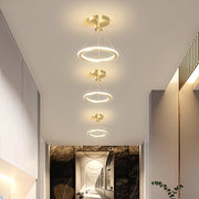 Halo Ring Semi-Flush Ceiling Light – Modern LED Circular Ceiling Fixture