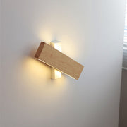 Natural Wood LED Wall Sconce – Minimalist Linear Accent Light