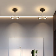 Halo Ring Semi-Flush Ceiling Light – Modern LED Circular Ceiling Fixture