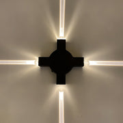 Cross Beam LED Outdoor Wall Light – Waterproof Modern Facade Lighting