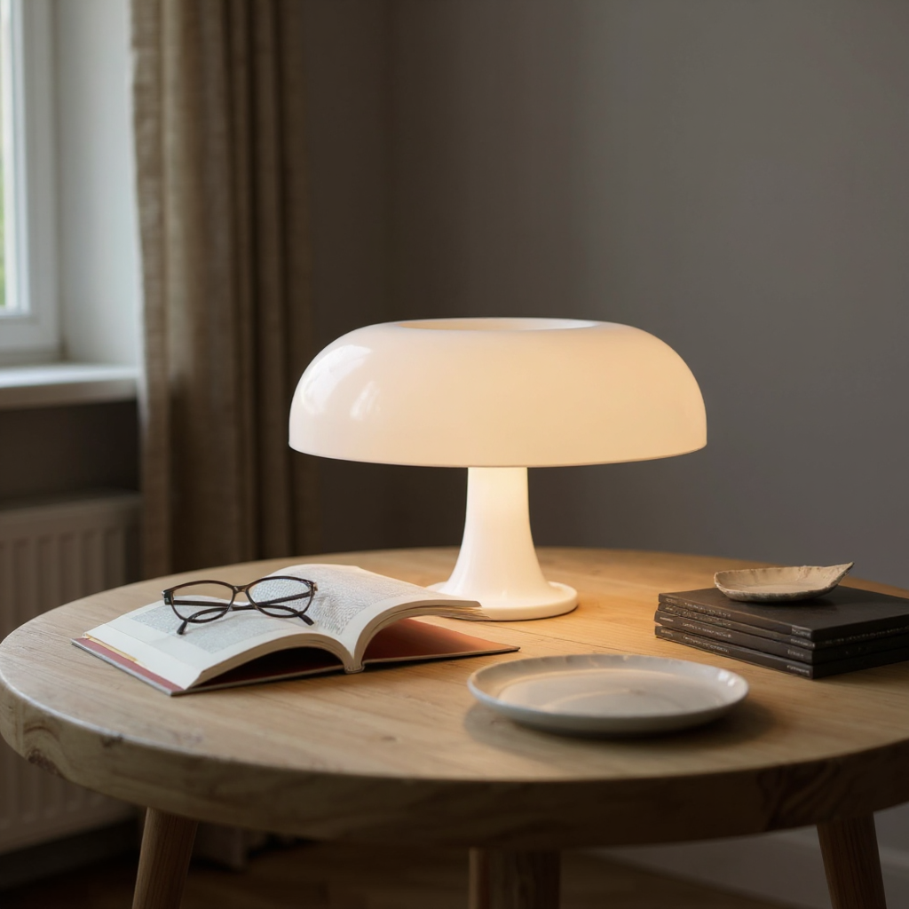 Milo Dome Table Lamp – LED Modern Mushroom Style Table Lighting Fixture