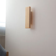Natural Wood LED Wall Sconce – Minimalist Linear Accent Light