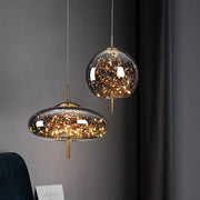 Aurora Cluster Glass Pendant Light – LED Modern Hanging Ceiling Fixture for Living Room