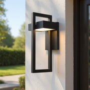 Geometric Outdoor Wall Light – Modern Aluminium LED Sconce