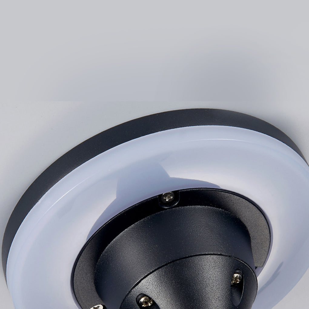 Circular Square Halo Pathway Lights – Waterproof LED Landscape Bollard Lamps