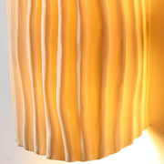 Textured Ceramic Wall Sconce Light – Modern Ripple Design LED Fixture