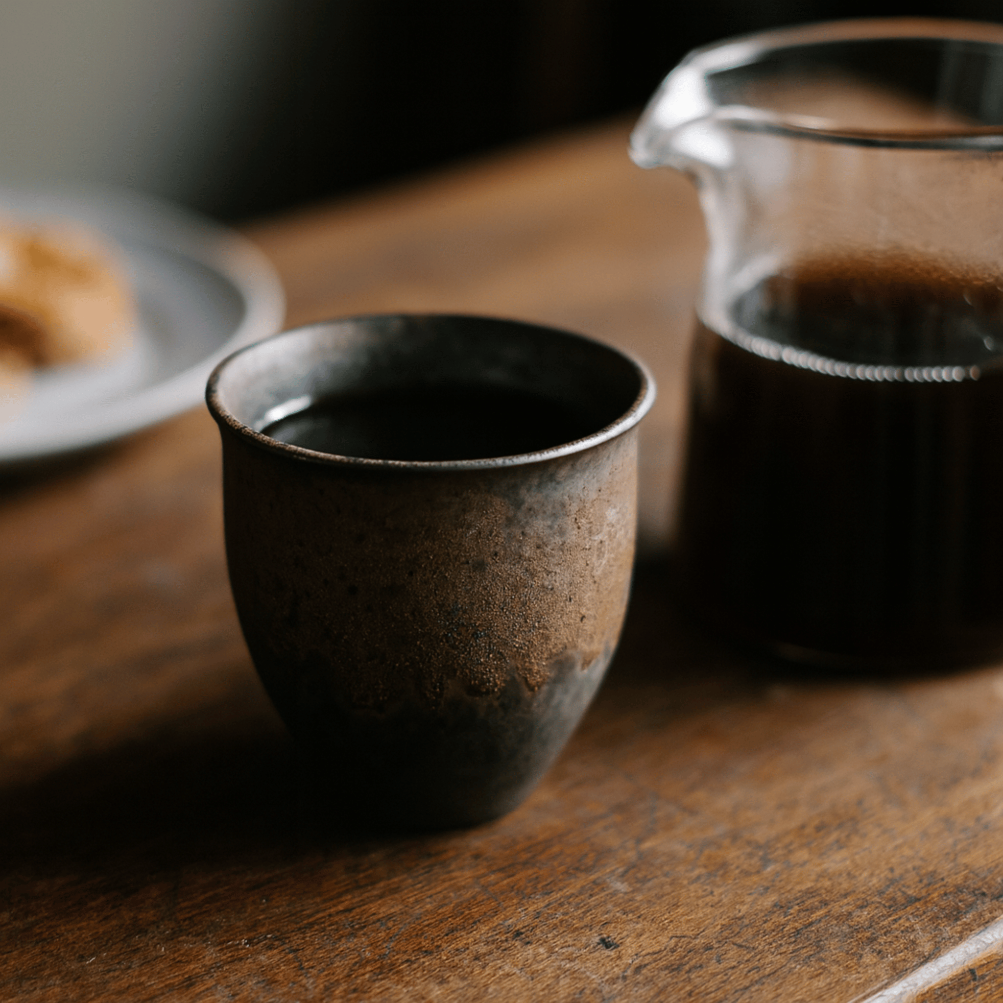 Terramor Ceramic Cup Set – Handmade Stoneware Coffee Tea Cups Rustic Kitchen Drinkware Artisan