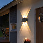 Adjustable Solar LED Outdoor Wall Light – Waterproof Up Down Exterior Fixture