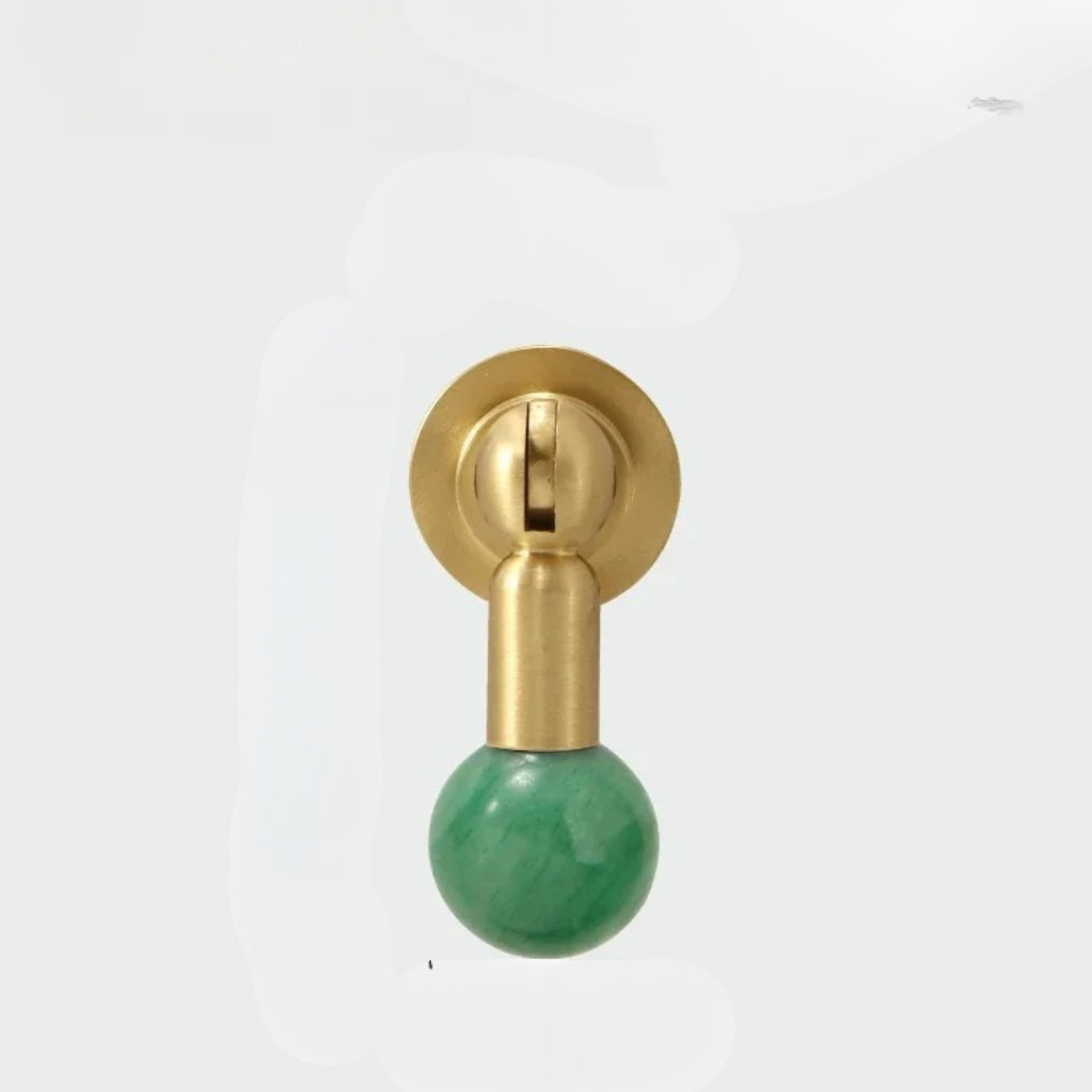 Meridio Sphere Cabinet Knob – Brass Wood Ball Hardware Drawer Pull Kitchen Bathroom Furniture Handles