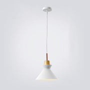 Scandinavian Wood Accent Pendant Light – Modern Minimalist LED Ceiling Fixture