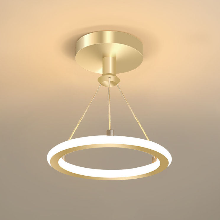 Halo Ring Semi-Flush Ceiling Light – Modern LED Circular Ceiling Fixture