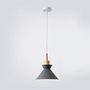 Scandinavian Wood Accent Pendant Light – Modern Minimalist LED Ceiling Fixture