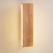 Natural Wood LED Wall Sconce – Minimalist Linear Accent Light