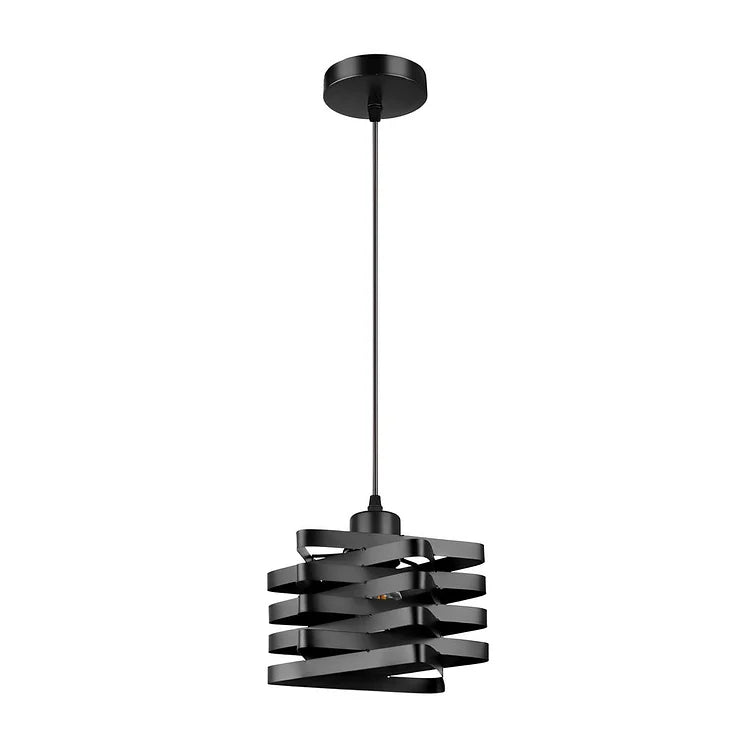 Spiral Allure Pendant Light – Modern Geometric Kitchen Island Dining Room Hanging Fixture