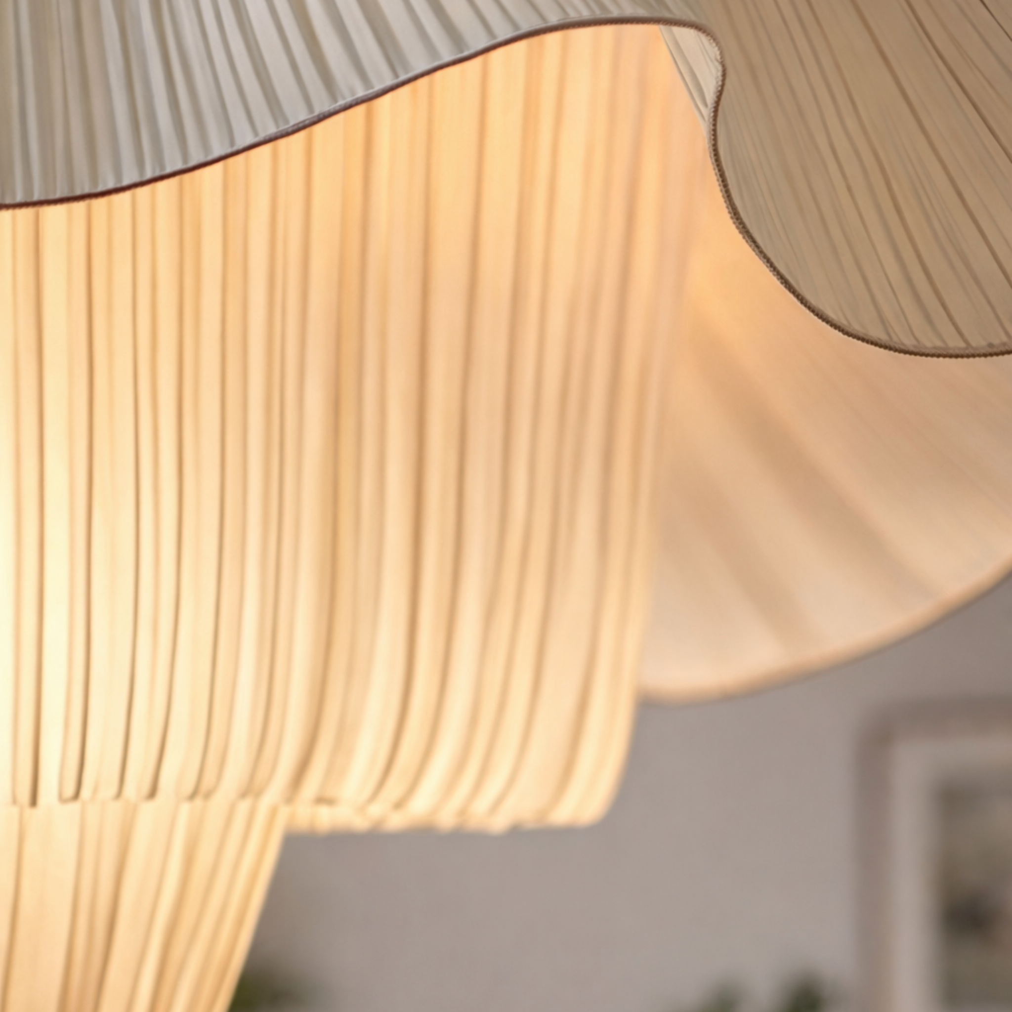 Pleata Bloom Pendant Light – Modern Pleated Fabric Ceiling Light Dining Room Kitchen Island Decorative