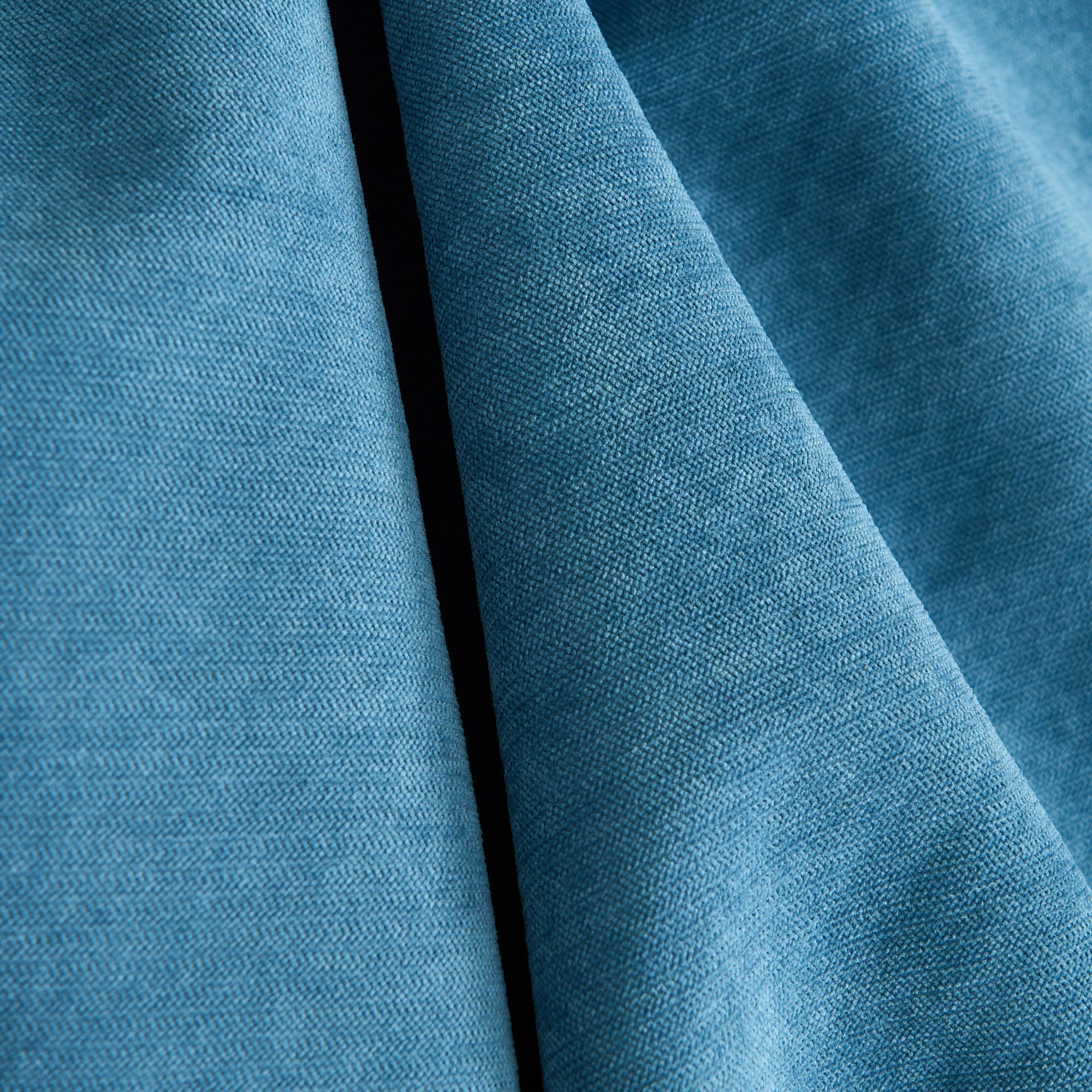Cascada Velvet Sofa Throw – Heathered Blue Soft Fabric Couch Cover Living Room Bedroom Furniture Protector