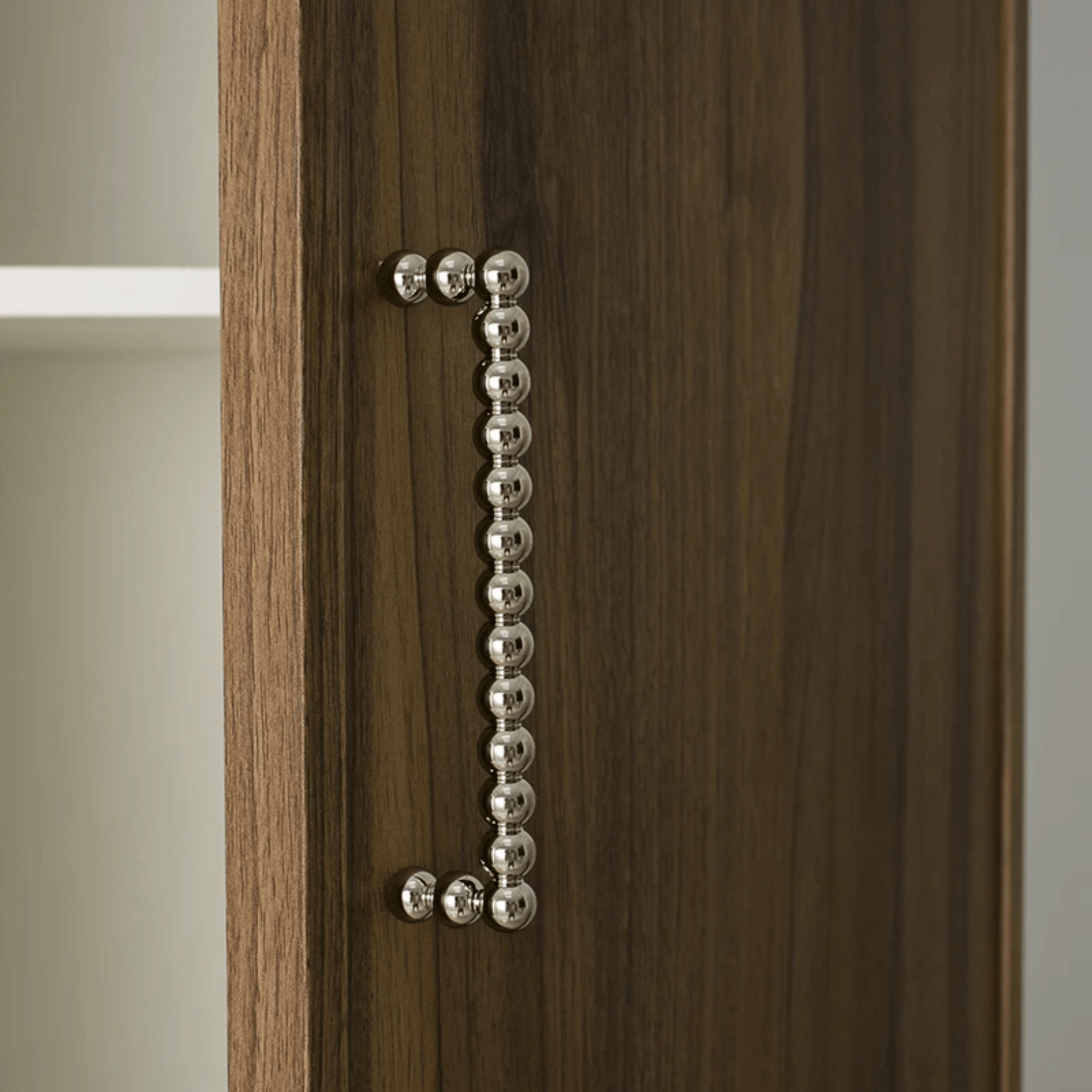 Spheron Cabinet Pull – Modern Beaded Metal Drawer Handle Dresser Knob Furniture Hardware