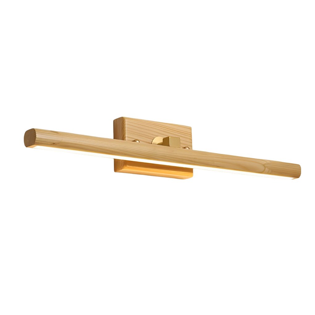 Lunaro LED Vanity Light Bar – Modern Wood Bathroom Mirror Wall Sconce Linear Lighting Fixture