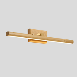 Lunaro LED Vanity Light Bar – Modern Wood Bathroom Mirror Wall Sconce Linear Lighting Fixture