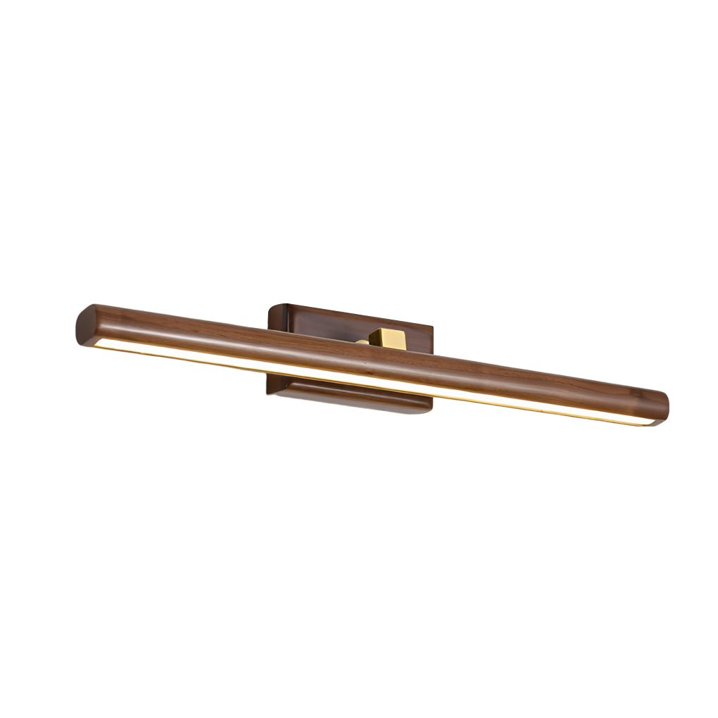 Lunaro LED Vanity Light Bar – Modern Wood Bathroom Mirror Wall Sconce Linear Lighting Fixture