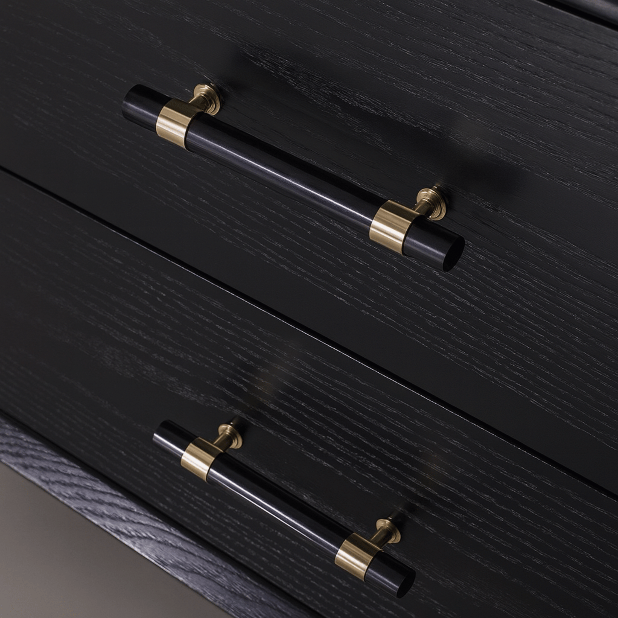 Valtoro Cabinet Pulls – Black Gold Kitchen Drawer Handles Modern Decorative Hardware Dresser Knobs