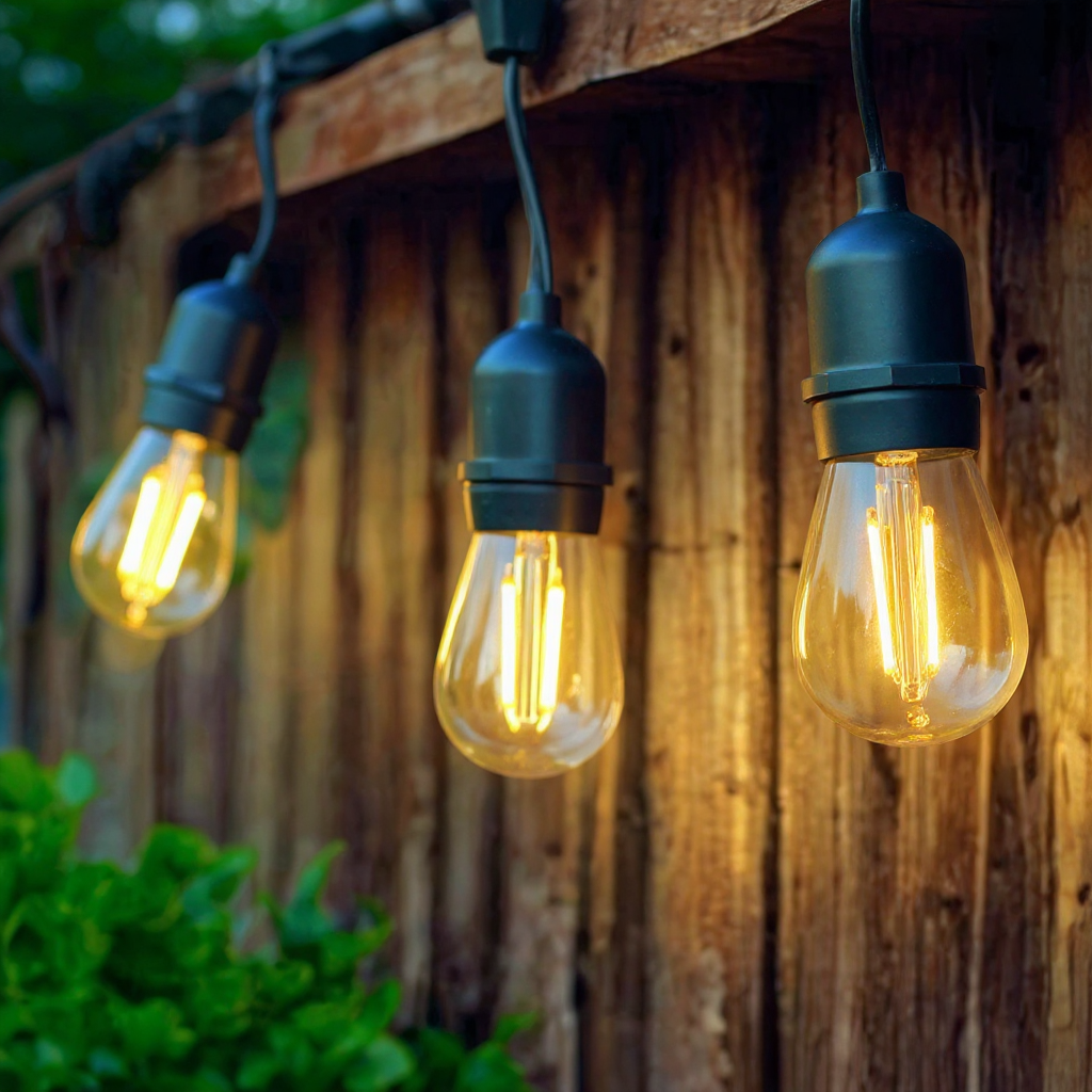 Patio Line Festoon Lights – IP65 Waterproof LED Outdoor String Lighting Fixture