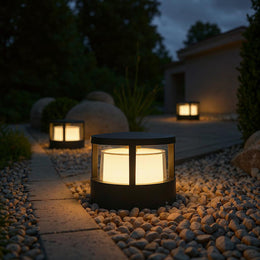 Round Diffused LED Ground Lights – Waterproof Outdoor Landscape Path Lamps