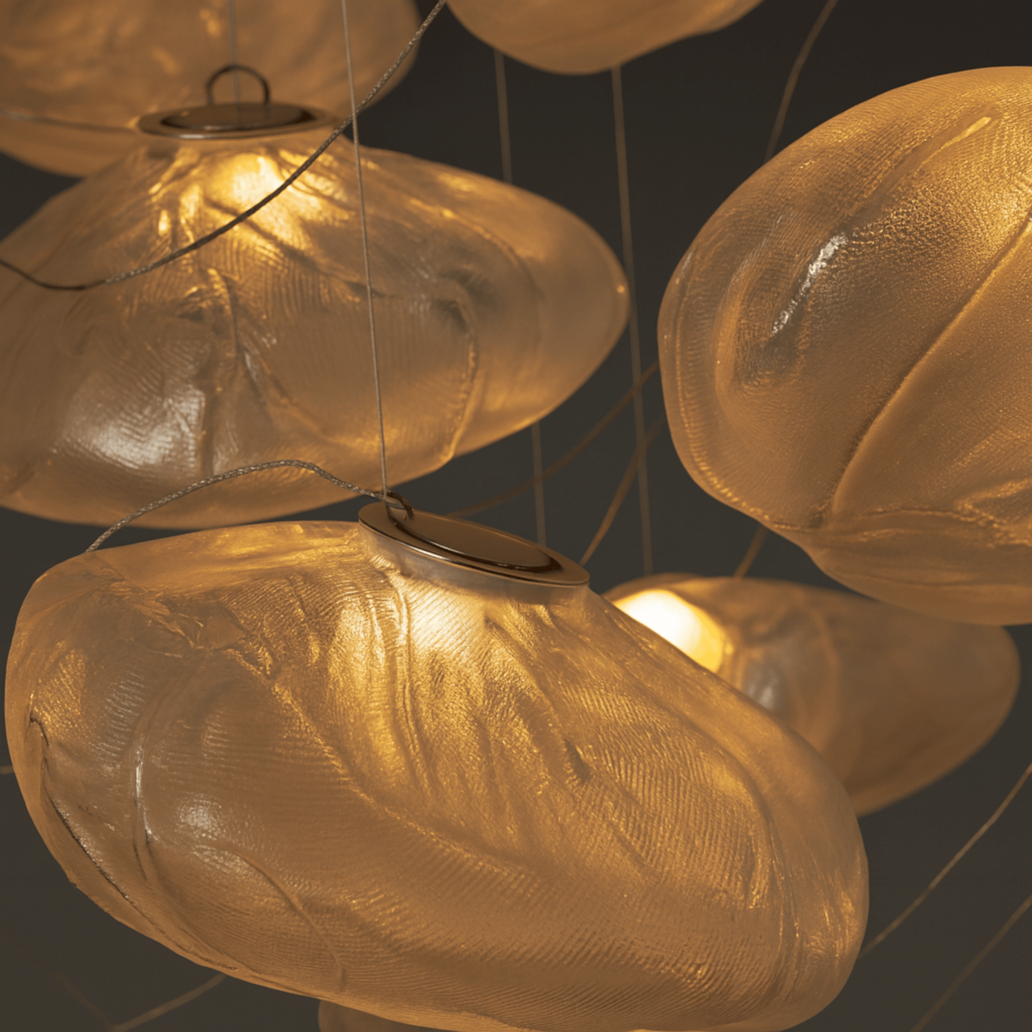 Helixo Cloud Pendant Light – Modern Glass Hanging Ceiling Light Dining Room Kitchen Island Decorative Lighting