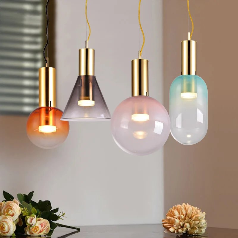 Erin Fabric Globe Pendant – LED Fabric Pendant Lighting Fixture