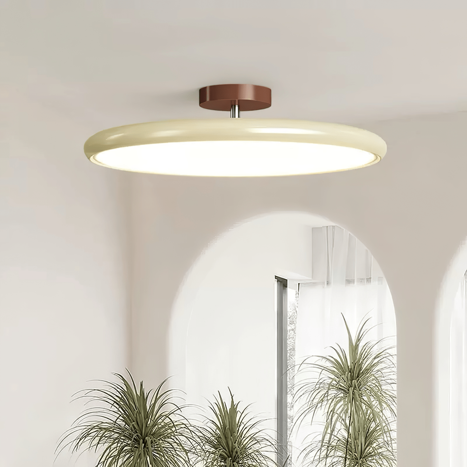 Drame Glow Ceiling Light – Adjustable LED Semi-Flush Ceiling Lighting Fixture