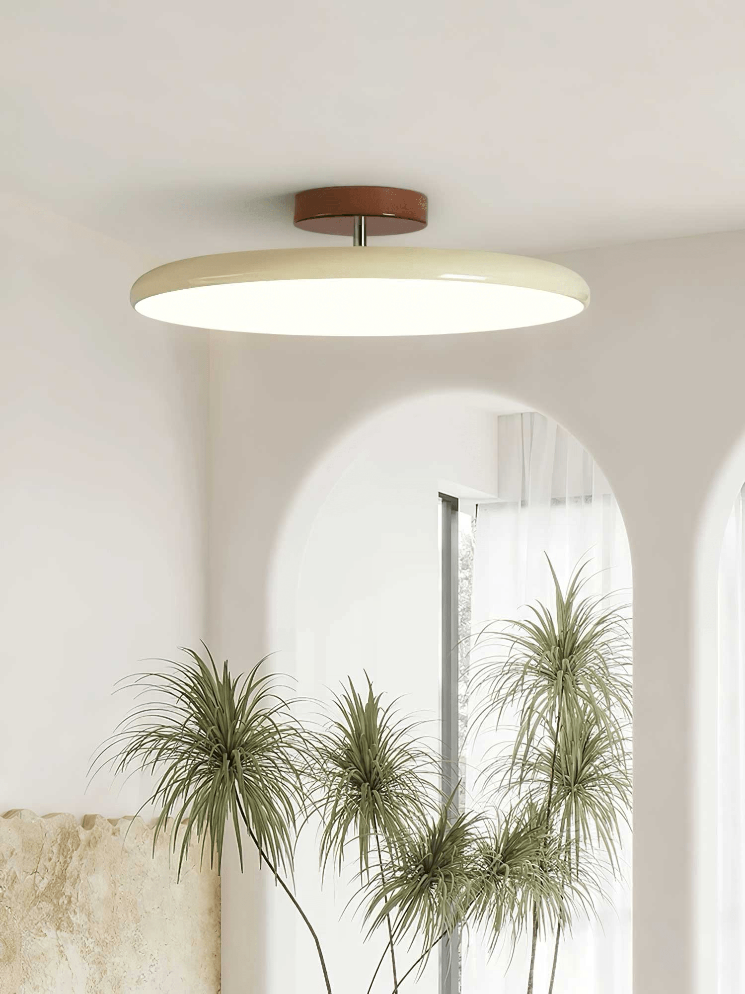 Drame Glow Ceiling Light – Adjustable LED Semi-Flush Ceiling Lighting Fixture