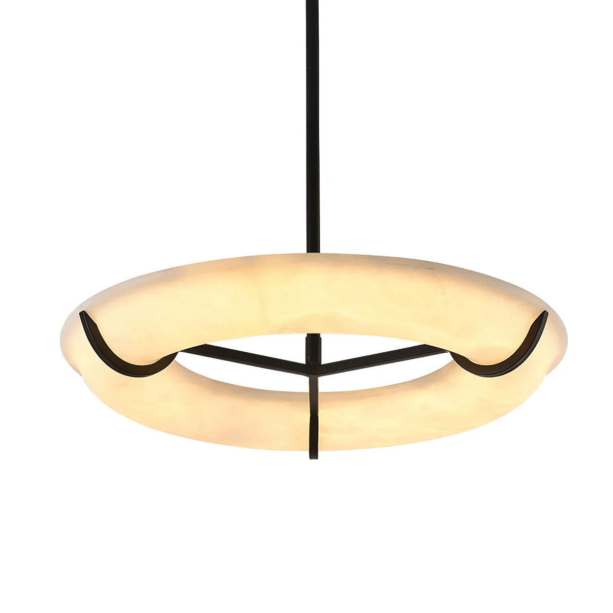 Zephren Halo Pendant Light – Modern Ring Chandelier Warm LED Decorative Lighting Dining Room Kitchen Island
