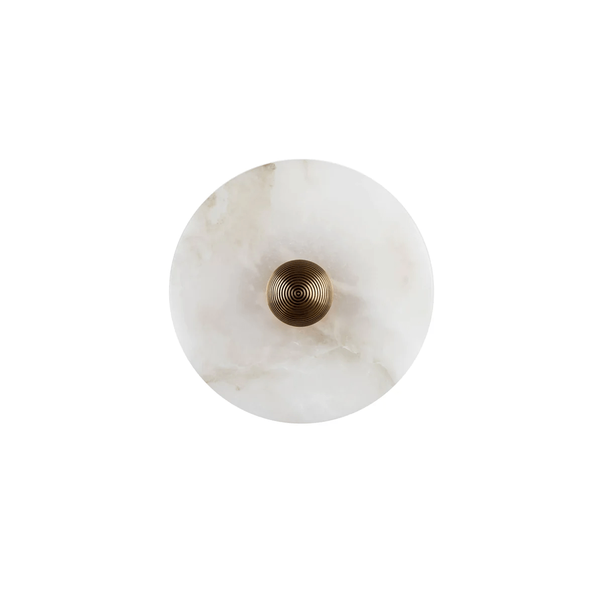 Halo Alabaster Disc Wall Lamp - Triple Round Stone Wall Light Feature