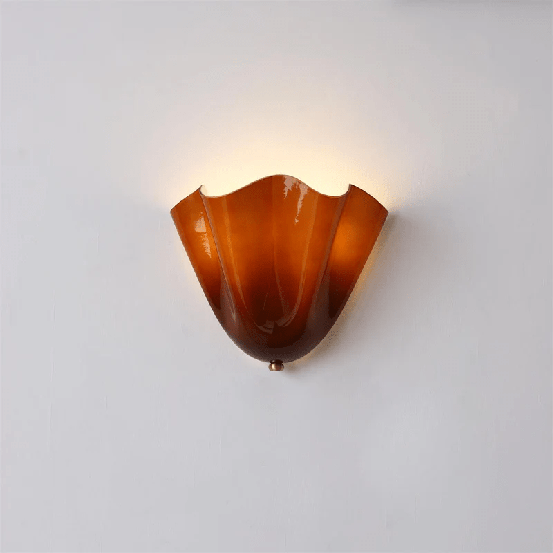 Petal Glow Opal Glass Wall Sconce – Soft Modern Ambient Wall Lamp Fixture