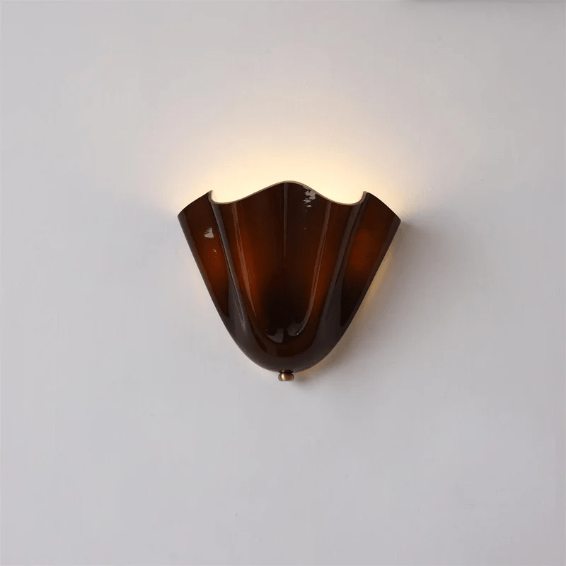 Petal Glow Opal Glass Wall Sconce – Soft Modern Ambient Wall Lamp Fixture