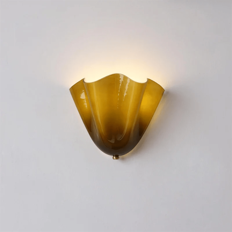 Petal Glow Opal Glass Wall Sconce – Soft Modern Ambient Wall Lamp Fixture