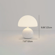 Glossy Ceramic Dome Table Lamp – Soft Warm Glow for Bedroom or Living Room