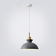 Scandinavian Wood Accent Pendant Light – Modern Minimalist LED Ceiling Fixture