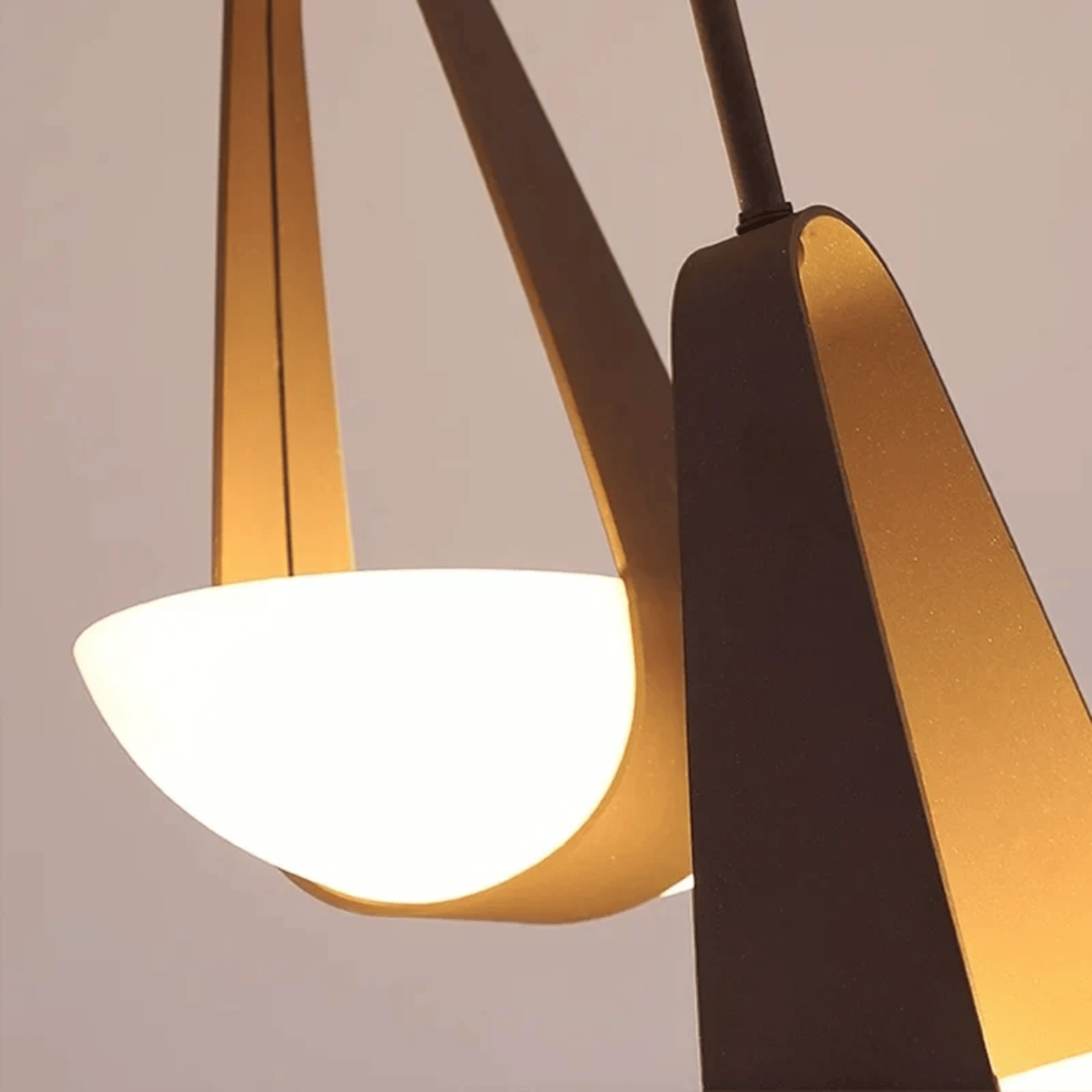 Craeven Pendant Light – Modern Glass Bronze Metal Hanging Ceiling Fixture Dining Room Kitchen Island