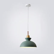 Scandinavian Wood Accent Pendant Light – Modern Minimalist LED Ceiling Fixture