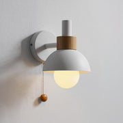 Nordic Wood Accent Wall Light – Scandinavian Minimalist LED Sconce