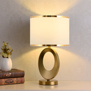 Gold Oval Frame Table Lamp – Modern Luxury Bedside Light