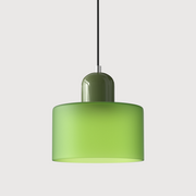 Glass Cylinder Pendant Light – Modern Colourful Hanging Fixture